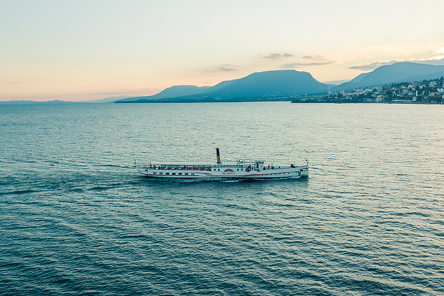 réunion sur l'eau, Neuchâtel, bateau, LNM Navigation